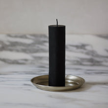 Load image into Gallery viewer, 6" Thick Beeswax Candle in Black
