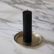 Load image into Gallery viewer, 6" Thick Beeswax Candle in Black