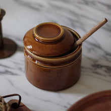 Load image into Gallery viewer, Barn Stoneware Salt Jar in Mocha