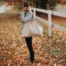 Load image into Gallery viewer, Reusable Jumbo Linen Bag in Beige