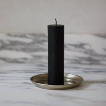 Load image into Gallery viewer, 6&quot; Thick Beeswax Candle in Black
