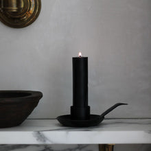 Load image into Gallery viewer, 6&quot; Beeswax Candle in Black
